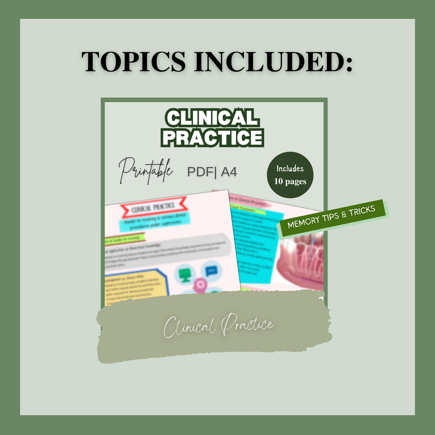 Clinical Practice | 10 Pages | 9 Topics