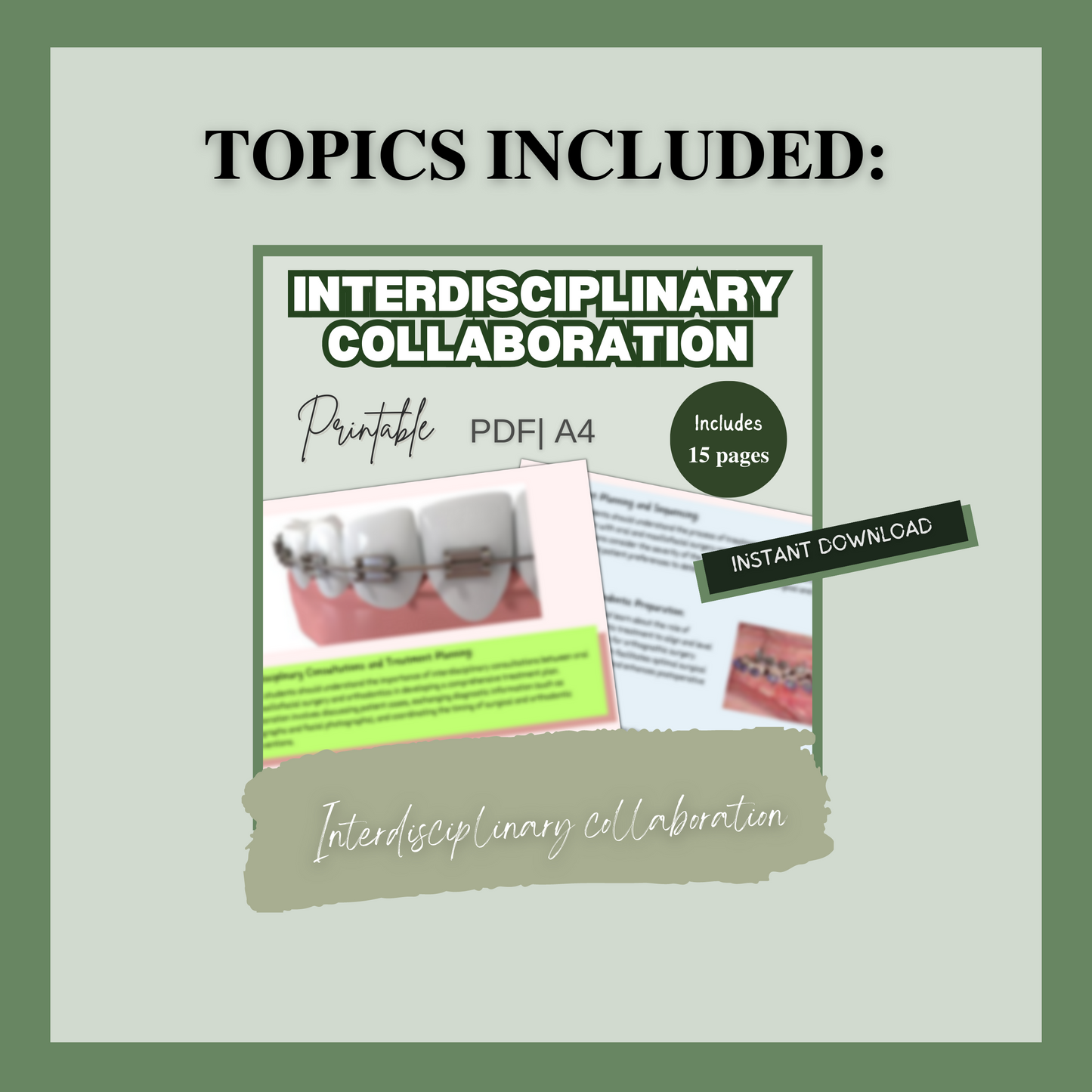 Interdisciplinary collaboration | 15 Pages| 5 Topics