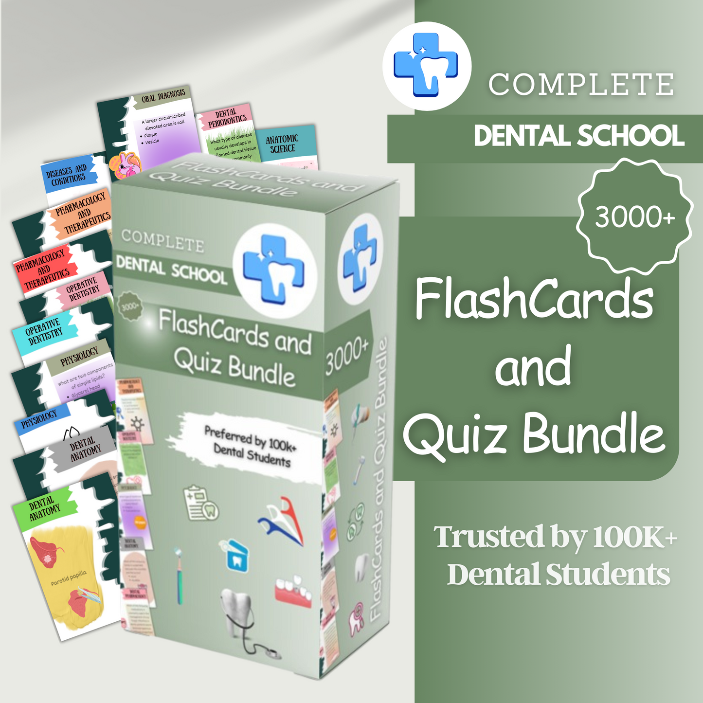 3000+ Flash Cards and Quiz Bundle for INBDE | NDBHE | CDT